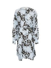 Kaffe Kalouise Knee Length Long Sleeve Black Dress - Image 5 of 6