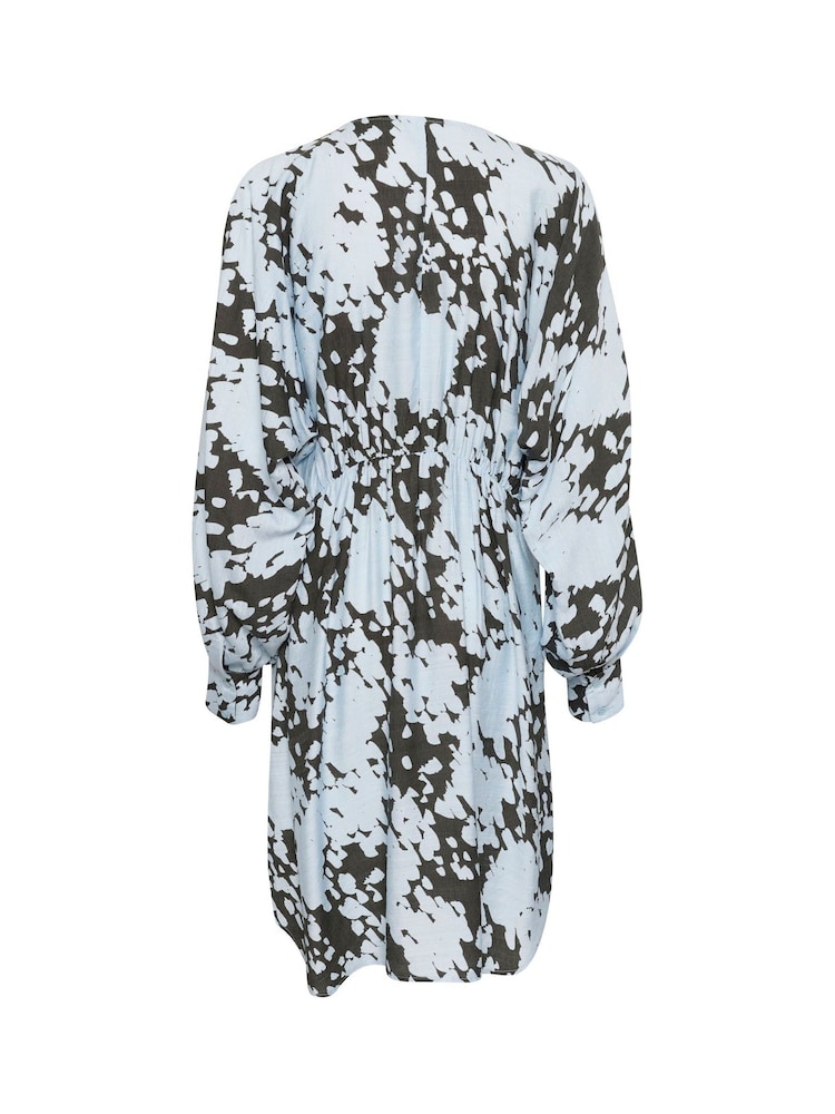 Kaffe Kalouise Knee Length Long Sleeve Black Dress - Image 6 of 6