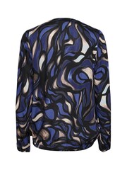 Kaffe KAditte V-Notch Neck Elastic Hem Blouse - Image 6 of 6