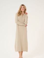 Kaffe Hectra Long Sleeve Collar Knit 100% Cotton Dress - Image 1 of 5