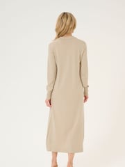 Kaffe Hectra Long Sleeve Collar Knit 100% Cotton Dress - Image 2 of 5
