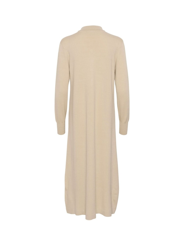 Kaffe Hectra Long Sleeve Collar Knit 100% Cotton Dress - Image 5 of 5
