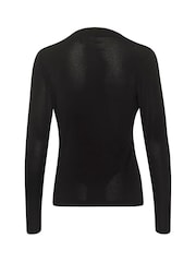 Kaffe KAaida Jersey Long Sleeve Draped Kaffe Blouse - Image 6 of 6