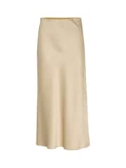 Kaffe Lotte Satin Elastic Waist Maxi Skirt - Image 5 of 6