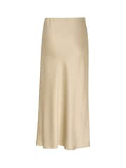 Kaffe Lotte Satin Elastic Waist Maxi Skirt - Image 6 of 6