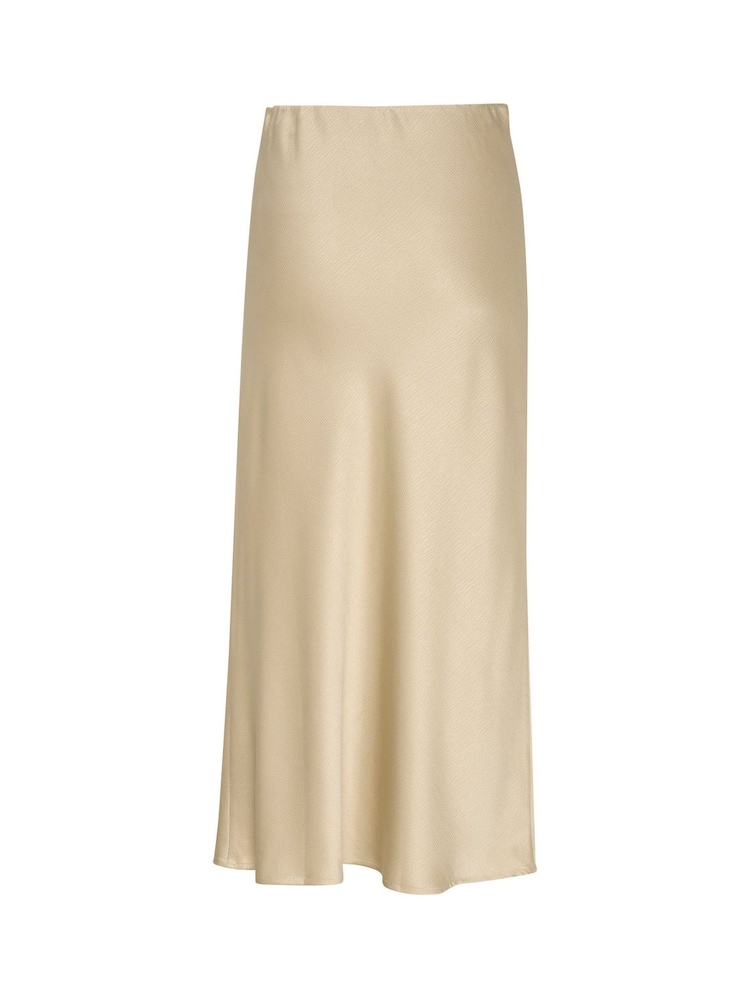 Kaffe Lotte Satin Elastic Waist Maxi Skirt - Image 6 of 6