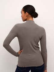 Kaffe KAdrew Turtleneck Long Sleeve T-Shirt - Image 2 of 6