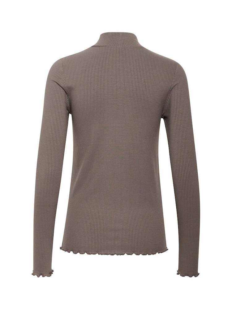 Kaffe KAdrew Turtleneck Long Sleeve T-Shirt - Image 6 of 6