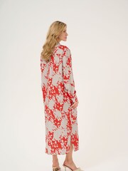 Kaffe Kalouise Round Neck Maxi Shirt Black Dress - Image 2 of 5