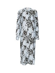 Kaffe Kalouise Round Neck Maxi Shirt Black Dress - Image 4 of 5