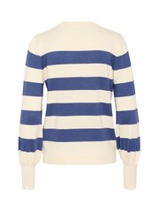 Kaffe Kalizza Striped Crew Neck Jumper - Image 6 of 6