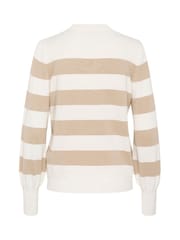 Kaffe Kalizza Striped Crew Neck Jumper - Image 5 of 6
