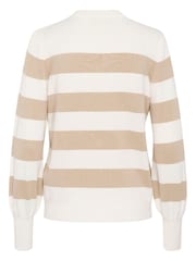 Kaffe Kalizza Striped Crew Neck Jumper - Image 6 of 6