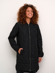 Kaffe Casual Fit Shalli Zipper Quilted Coat - Image 1 of 6
