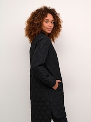 Kaffe Casual Fit Shalli Zipper Quilted Coat - Image 2 of 6