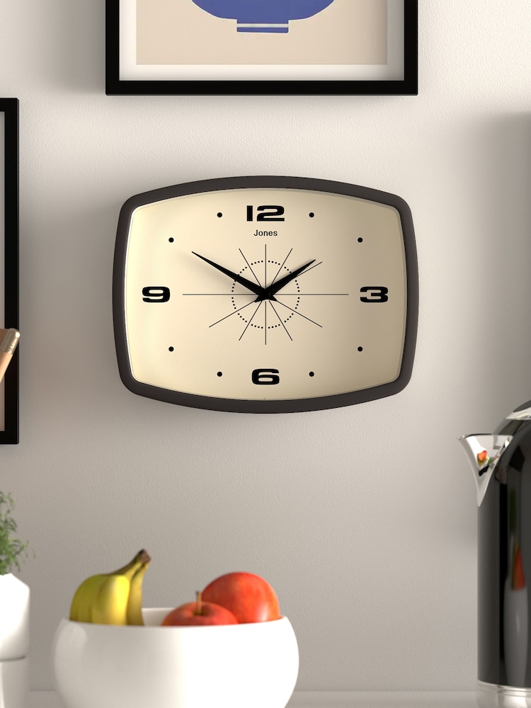 Jones Clocks Mocha Brown Movie Wall Clock 25cm - Image 2 of 4
