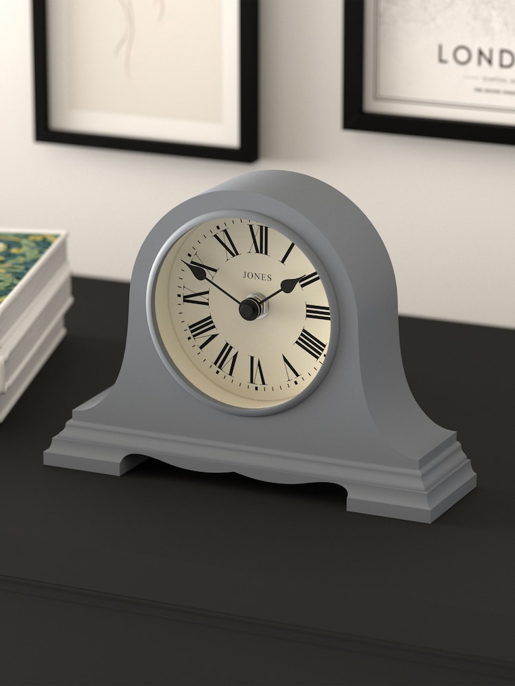 Jones Clocks Grey Speakeasy Mantel Clock 25cm - Image 2 of 4