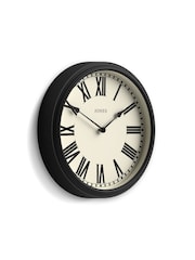 Jones Clocks Black Hackney Wall Clock 30cm - Image 4 of 4