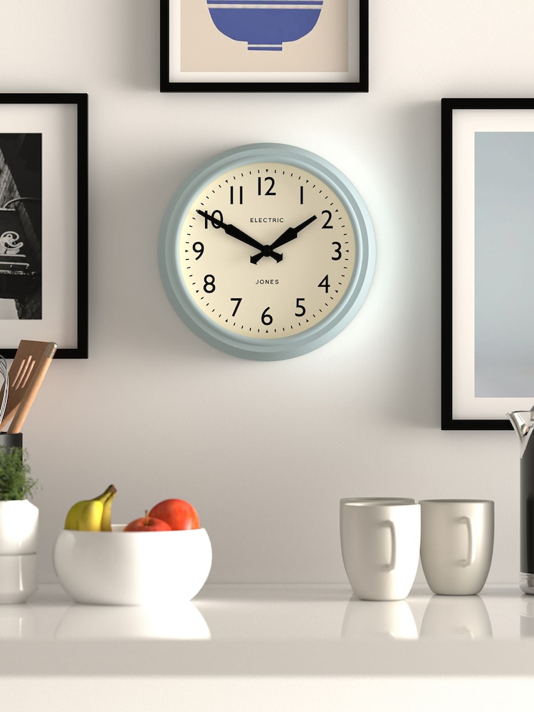Jones Clocks Clear Blue Telecom Wall Clock 27cm - Image 1 of 4