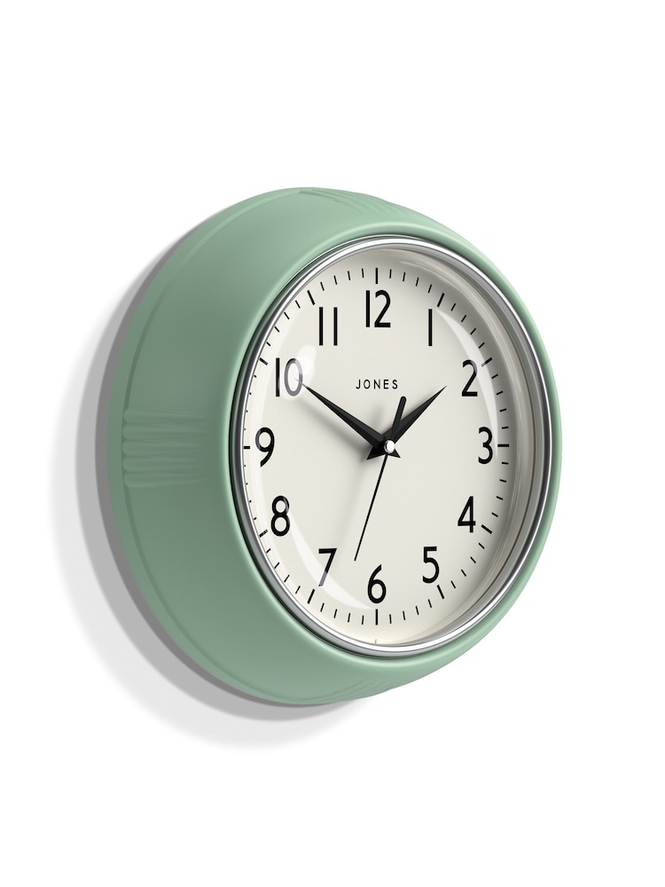 Jones Clocks Neo Mint Ketchup Wall Clock 24cm - Image 4 of 4 Jones Clocks Neo Mint Ketchup Wall Clock 24cm - Image 4 of 4