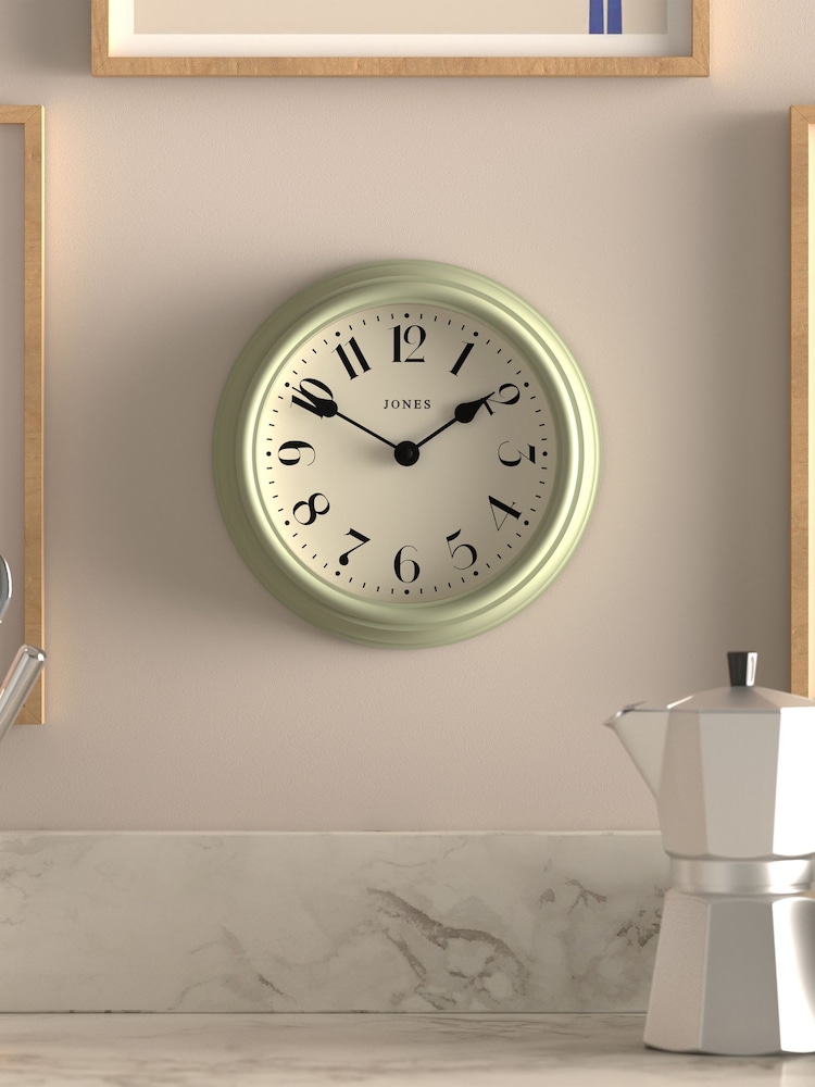Jones Clocks Desert Sage Frieze Wall Clock 23cm - Image 1 of 4