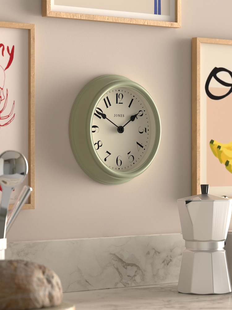 Jones Clocks Desert Sage Frieze Wall Clock 23cm - Image 2 of 4