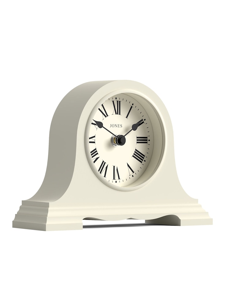 Jones Clocks Linen White Speakeasy Mantel Clock 25cm - Image 4 of 4