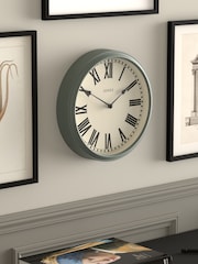 Jones Clocks Asparagus Green Hackney Wall Clock 30cm - Image 2 of 4