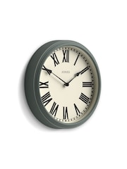 Jones Clocks Asparagus Green Hackney Wall Clock 30cm - Image 4 of 4