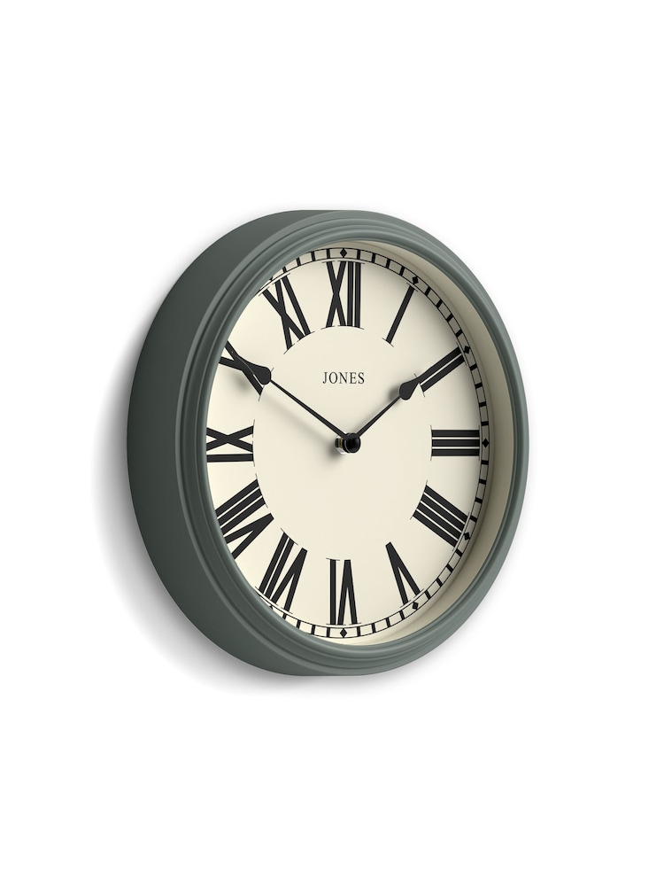Jones Clocks Asparagus Green Hackney Wall Clock 30cm - Image 4 of 4