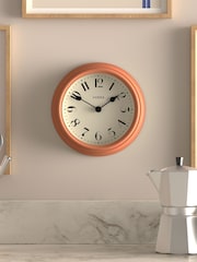 Jones Clocks Terracotta Orange Frieze Wall Clock 23cm - Image 1 of 4