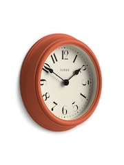 Jones Clocks Terracotta Orange Frieze Wall Clock 23cm - Image 4 of 4