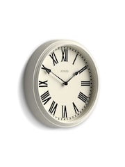 Jones Clocks Linen White Hackney Wall Clock 30cm - Image 4 of 4