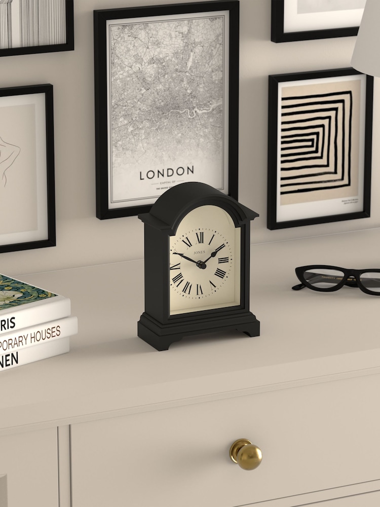 Jones Clocks Black Bistro Mantel Clock - Image 2 of 4