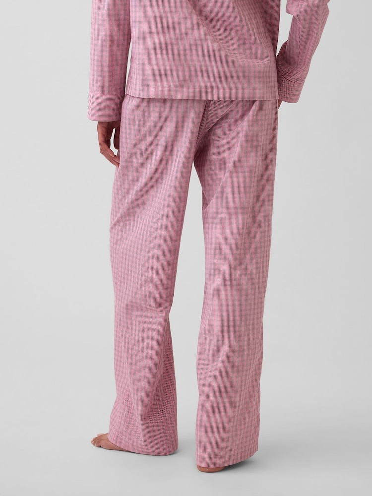Gap Pink Check Poplin Pyjamas Bottoms - Image 2 of 5