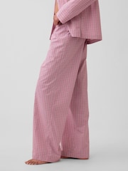 Gap Pink Check Poplin Pyjamas Bottoms - Image 3 of 5