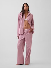Gap Pink Check Poplin Pyjamas Bottoms - Image 4 of 5