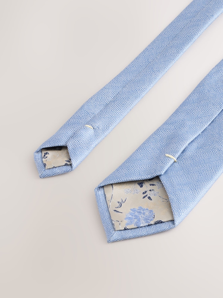 Blue Tie and Pocket Square Set - Image 4 of 5