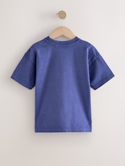 Purple Relaxed Fit Washed Short Sleeve Graphic Print 100% Cotton T-Shirt (3-16yrs) - Image 8 of 10