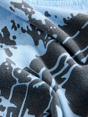 Blue Relaxed Fit Washed Short Sleeve Graphic Print 100% Cotton T-Shirt (3-16yrs) - Image 3 of 4