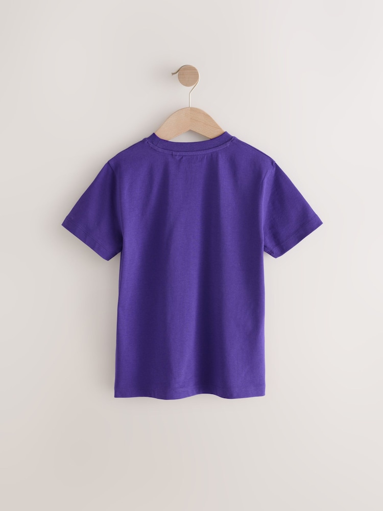 Purple Regular Fit Short Sleeve T-Shirt (3-16yrs) - Image 2 of 4