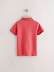 Soft Red Short Sleeve Polo Shirt (3-16yrs) - Image 2 of 4