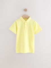 Light Yellow Short Sleeve Polo Shirt (3-16yrs) - Image 1 of 4