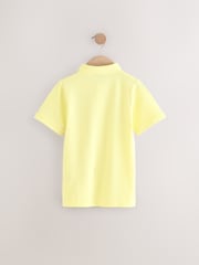 Light Yellow Short Sleeve Polo Shirt (3-16yrs) - Image 2 of 4