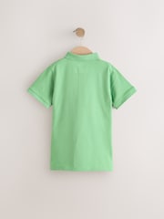 Apple Green Short Sleeve Polo Shirt (3-16yrs) - Image 2 of 4