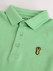 Apple Green Short Sleeve Polo Shirt (3-16yrs) - Image 3 of 4