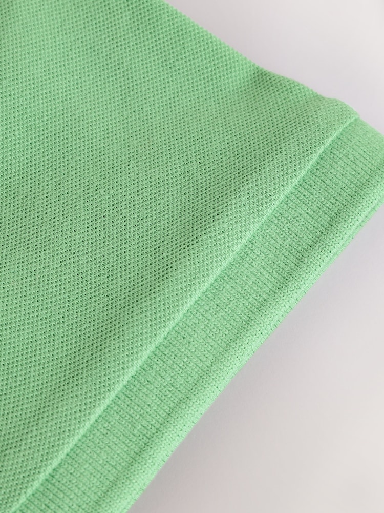 Apple Green Short Sleeve Polo Shirt (3-16yrs) - Image 4 of 4