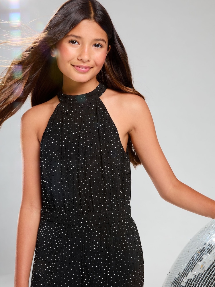 Mono largo de fiesta con cuello halter Hotfix de Lipsy (5-16 años) - Imagen 4 de 4