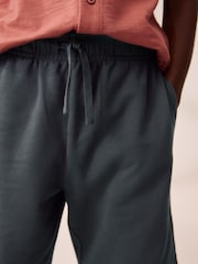 Rust/Charcoal 100% Cotton Short Sleeve Embroidered Jersey Shirt and Shorts Set (3-16yrs) - Image 4 of 10