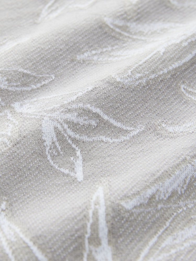 Gris - Conjunto de polo de manga corta y pantalón corto de jacquard (3-16 años) - Imagen 5 de 5 Gris - Conjunto de polo de manga corta y pantalón corto de jacquard (3-16 años) - Imagen 5 de 5